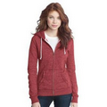 District Junior's Marled Full Zip Hoodie Sweatshirt